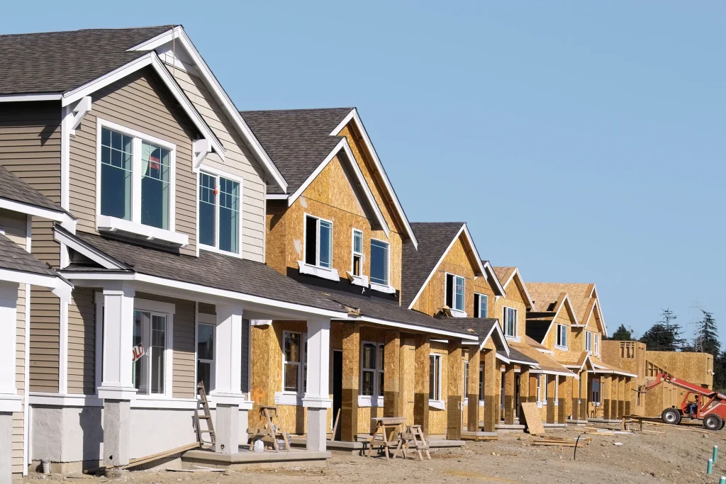 Ongoing housing construction project representing opportunities for investing in U.S. real estate